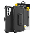 Shockproof Robot Armor Hard Plastic Case Cover with Belt Clip for Samsung Galaxy S25 FE / S26 FE-Black | Crazyparts